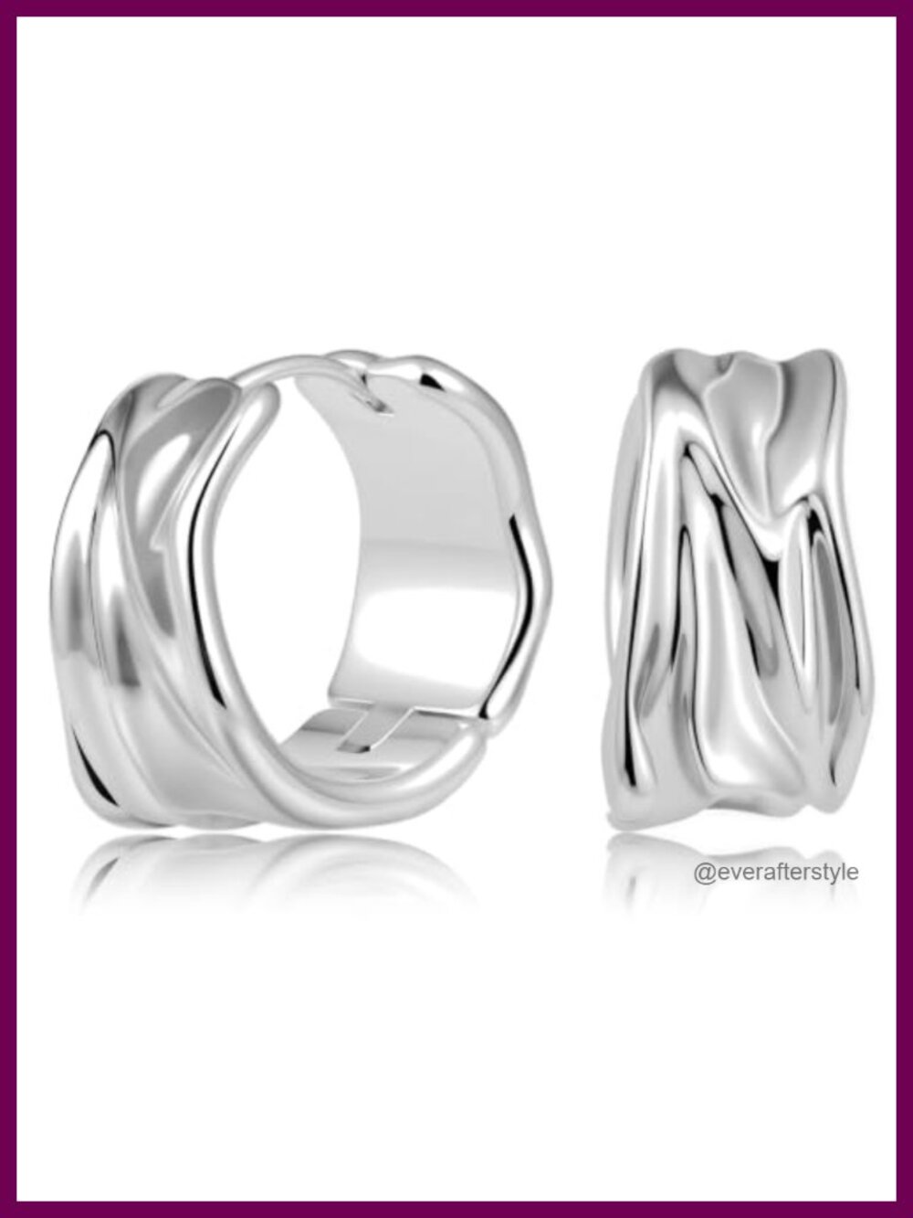 Small Cubic Zirconia Hoop Earrings Hypoallergenic Huggies